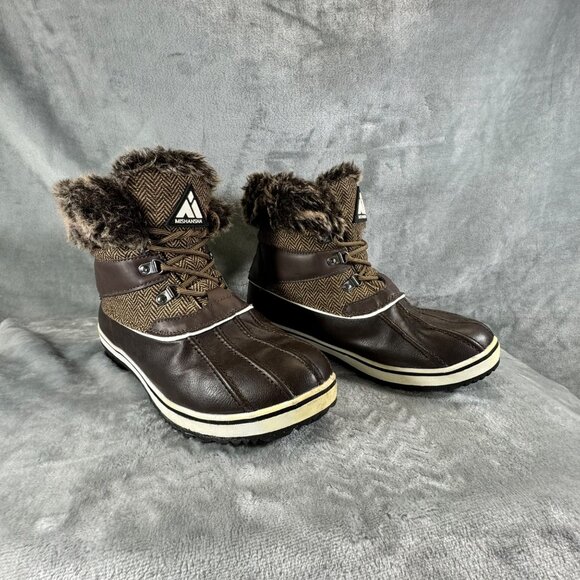 Mishansha Women's 9 Winter Snow Boots Outdoor Non-slip Warm Waterproof with fur - Picture 8 of 16